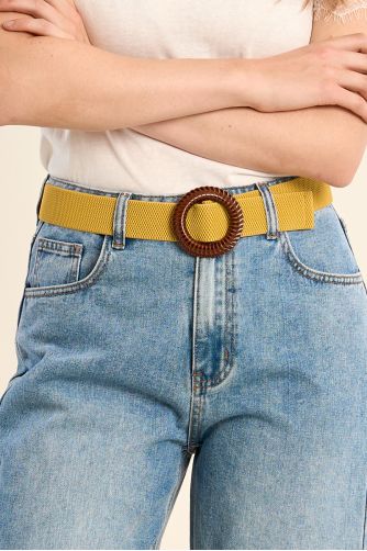 Ceinture tressée à boucle