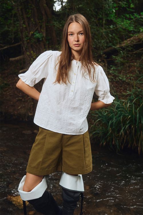 Short taille haute, paperbag