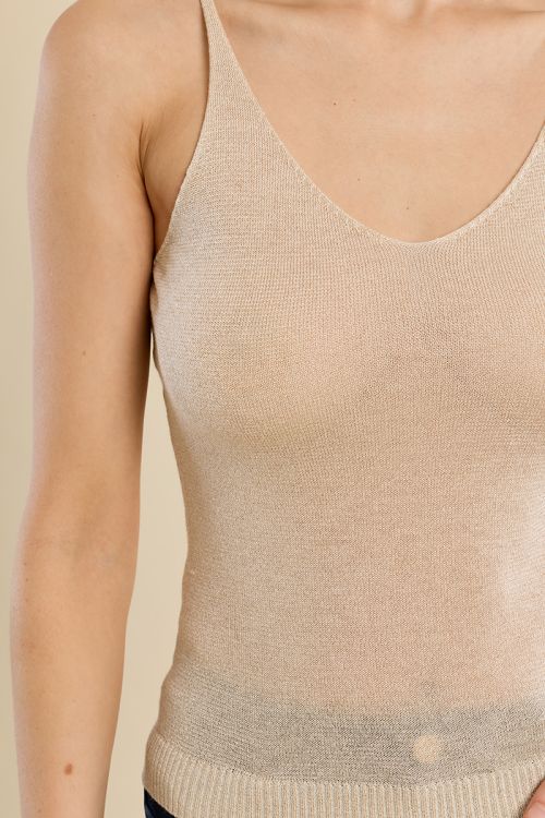 Top de mujer de tirantes, ajustado.