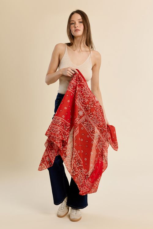Pañuelo de mujer liso, estampado.