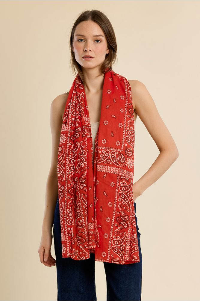 Pañuelo de mujer liso, estampado.