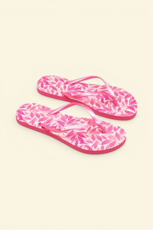 Les tongs imprimé Magenta