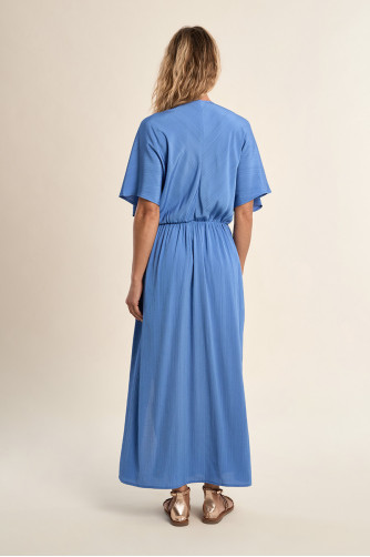 Long, elasticated dress