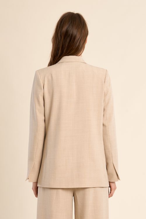 Blazer de mujer de manga larga, cuello y solapa