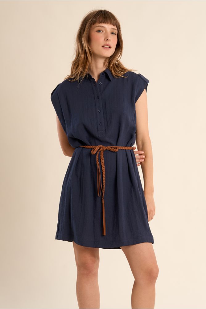 Petite robe Safari ceinturée
