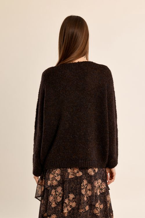 Pull en maille, col V