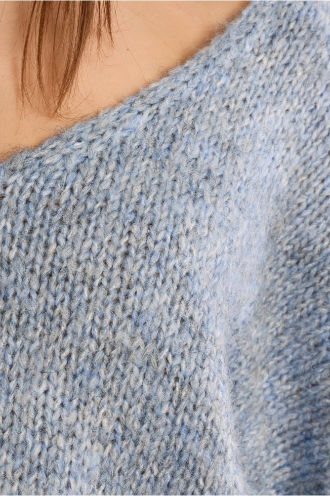 Pull en maille, col V