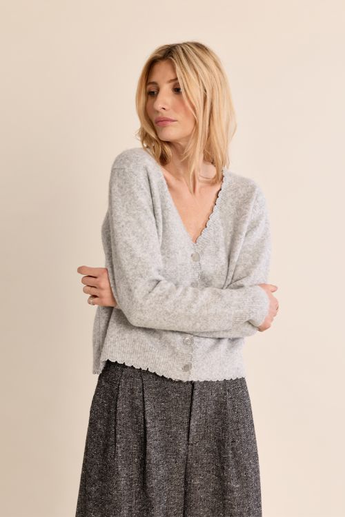 Cardigan col V