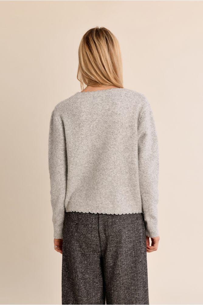 V-neck cardigan