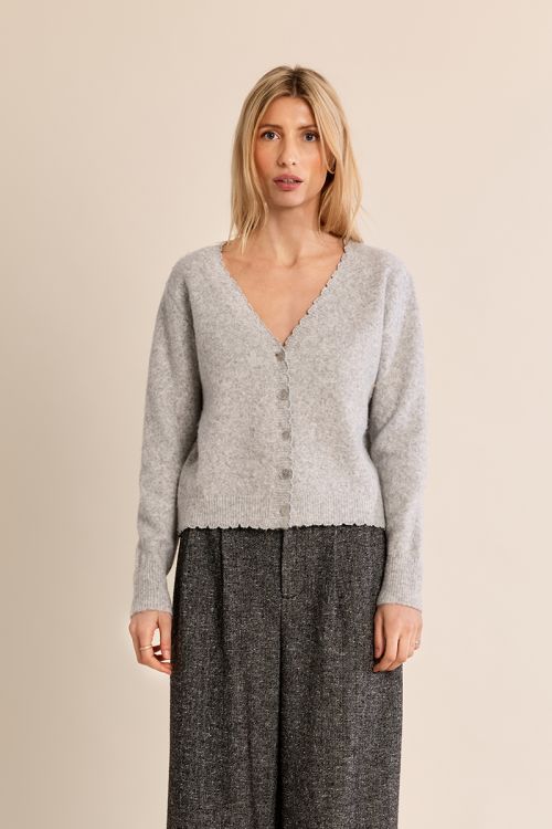 Cardigan col V