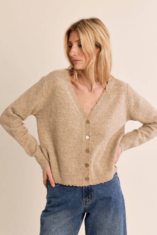 Cardigan col V