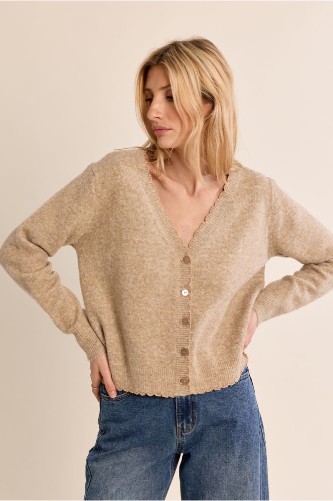 Cardigan col V