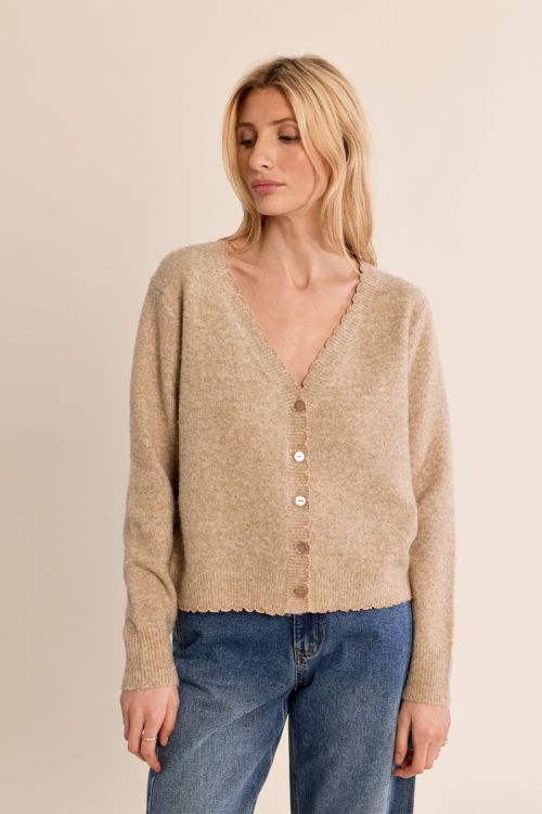 V-neck cardigan