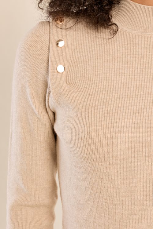 Jersey de manga larga detalle abalorios
