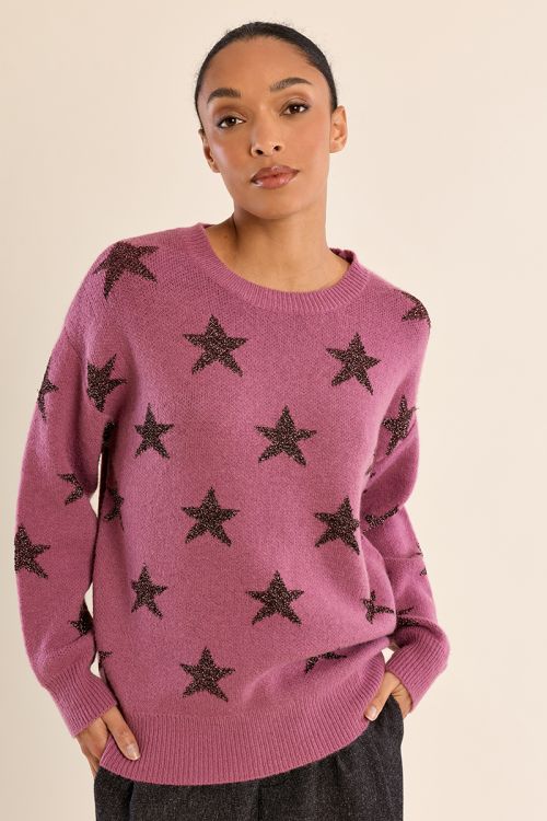 Jersey de manga larga motivo estrellas
