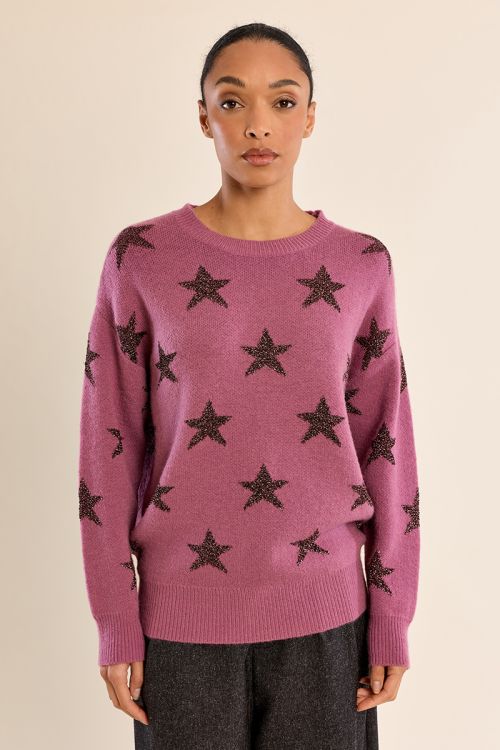 Jersey de manga larga motivo estrellas
