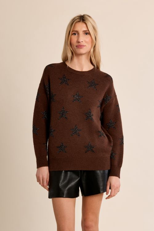 Pull en maille, étoilé