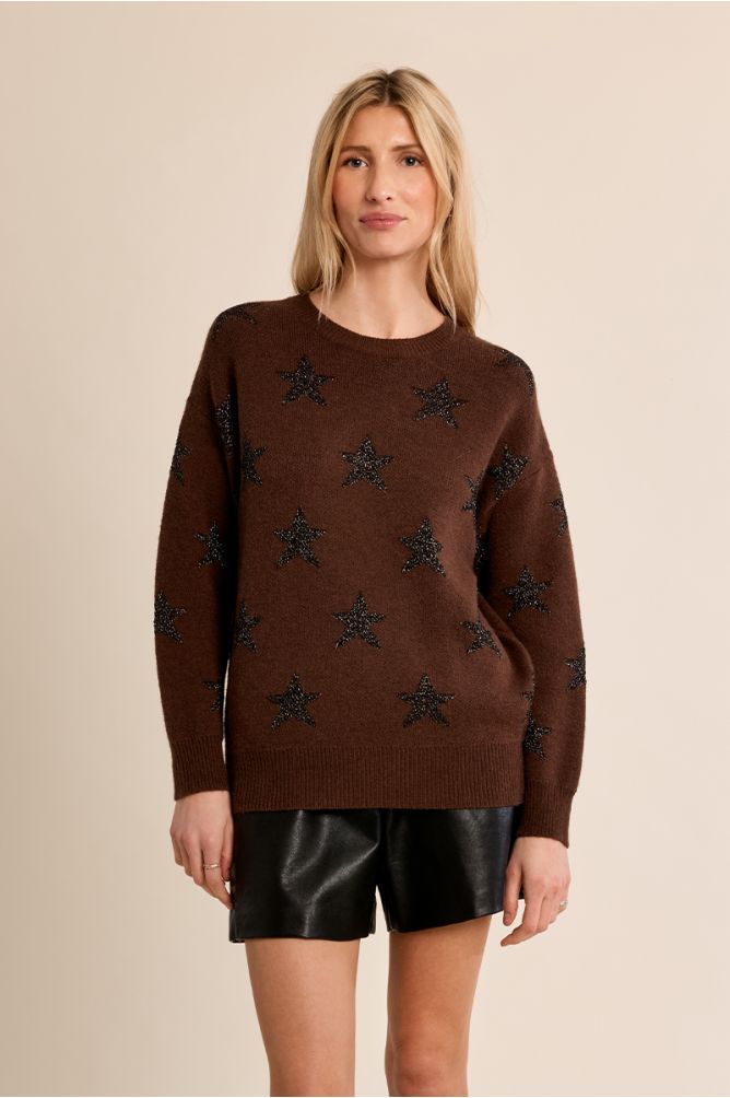 Pull en maille, étoilé