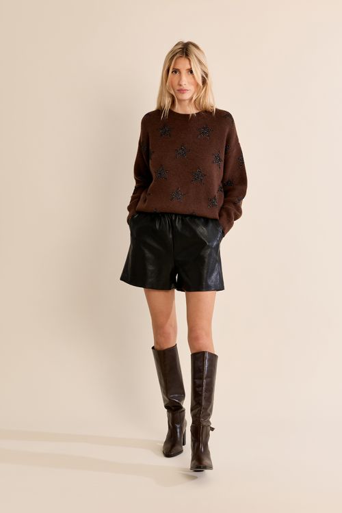Knitted sweater, starry