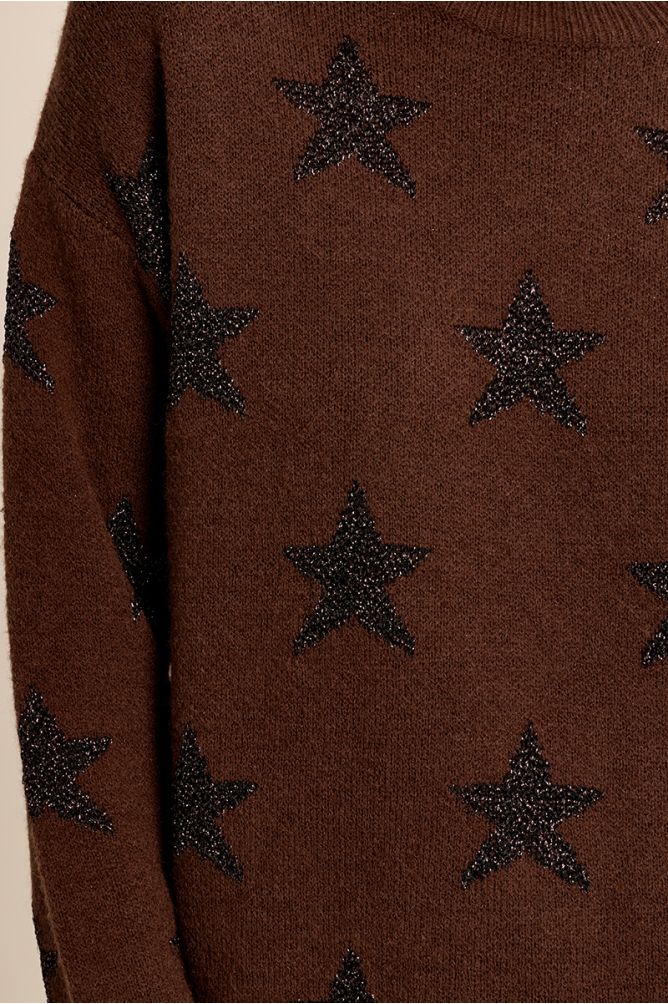 Knitted sweater, starry