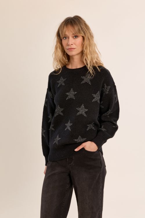 Knitted sweater, starry