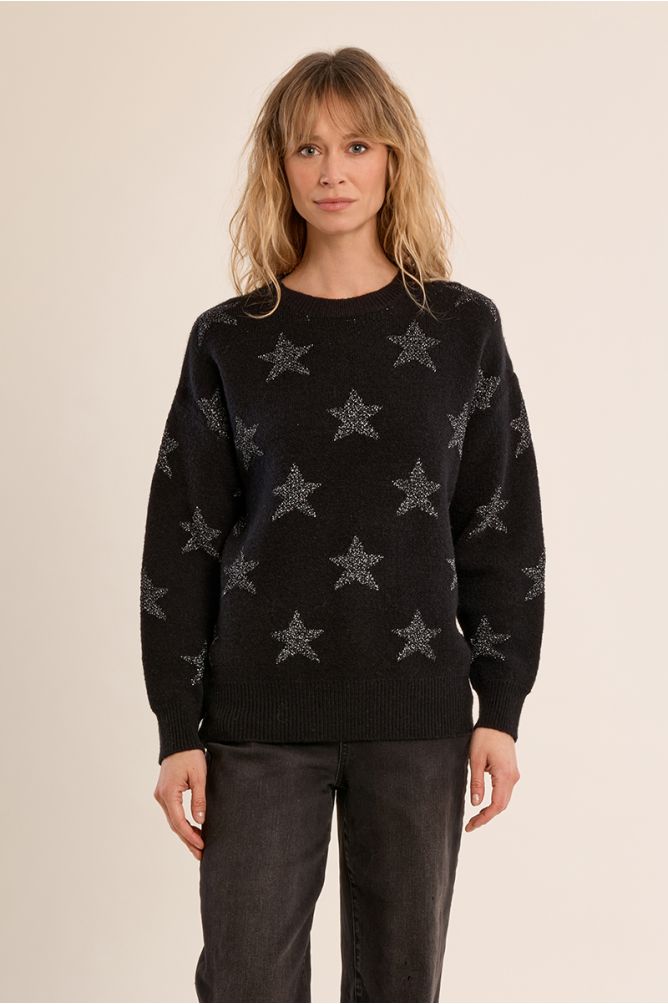 Pull en maille, étoilé