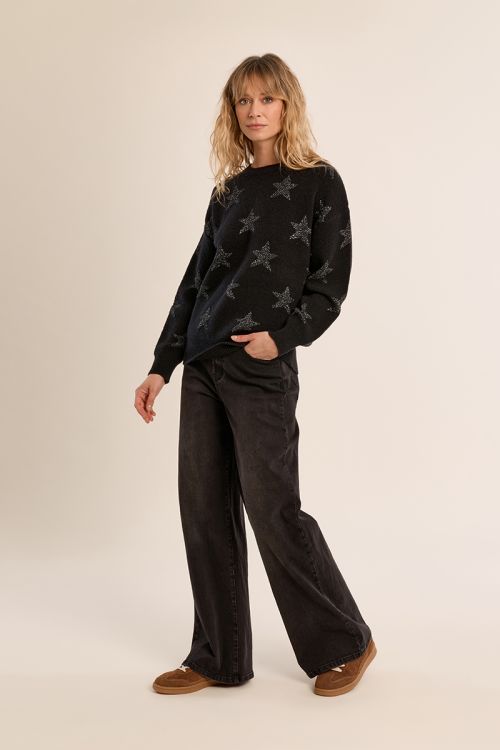 Knitted sweater, starry