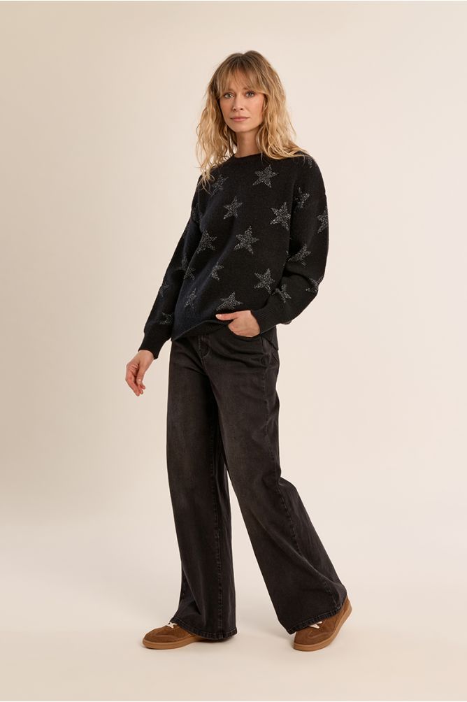 Pull en maille, étoilé