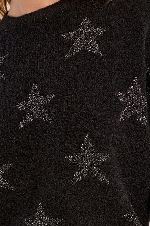 Pull en maille, étoilé