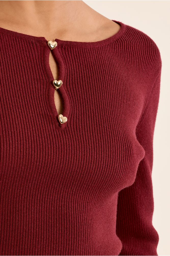 Jersey de manga larga detalle aberturas