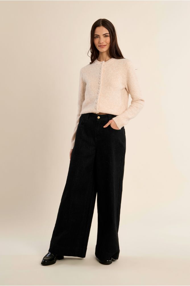 Buttoned cardigan, plain
