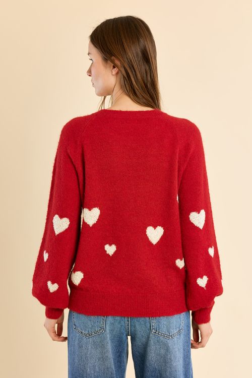 Jersey de manga larga detalle corazones