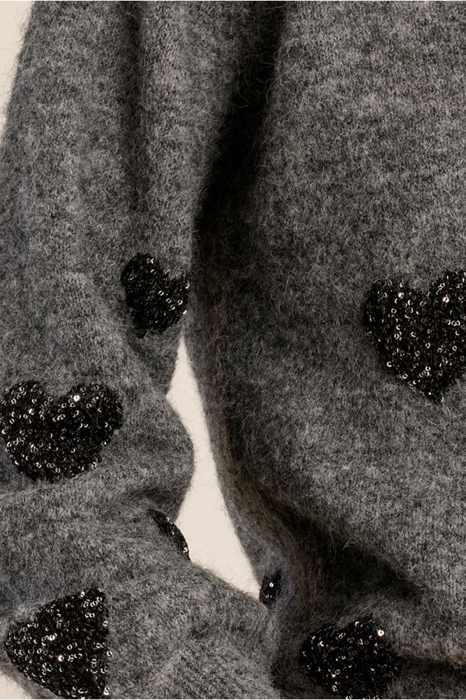 Jersey de manga larga detalle corazones