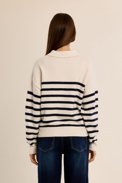 Pull rayé à nouer