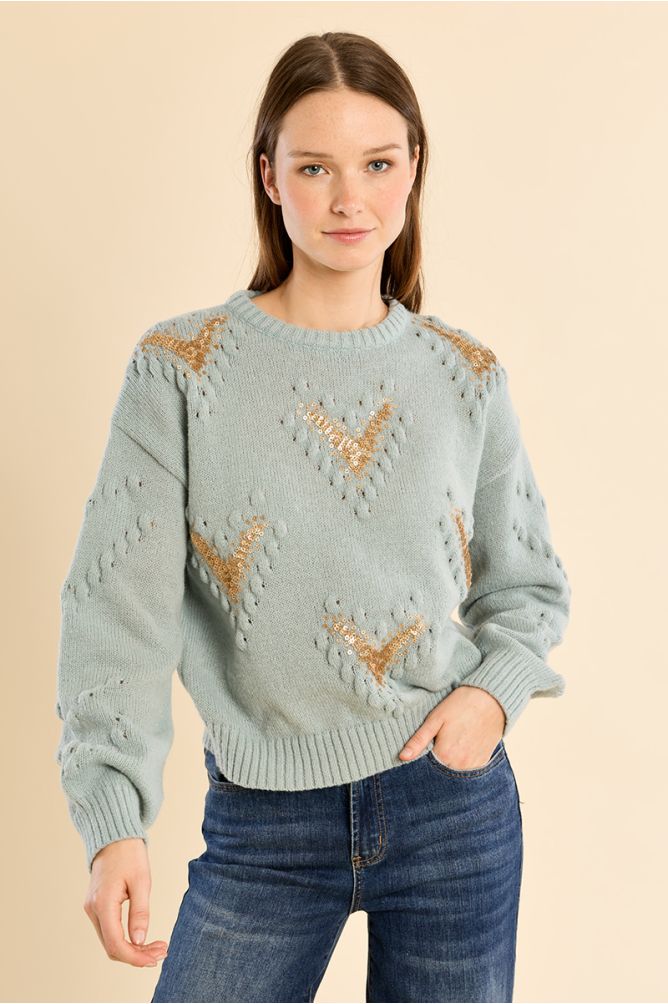 Pull détails fantaisie
