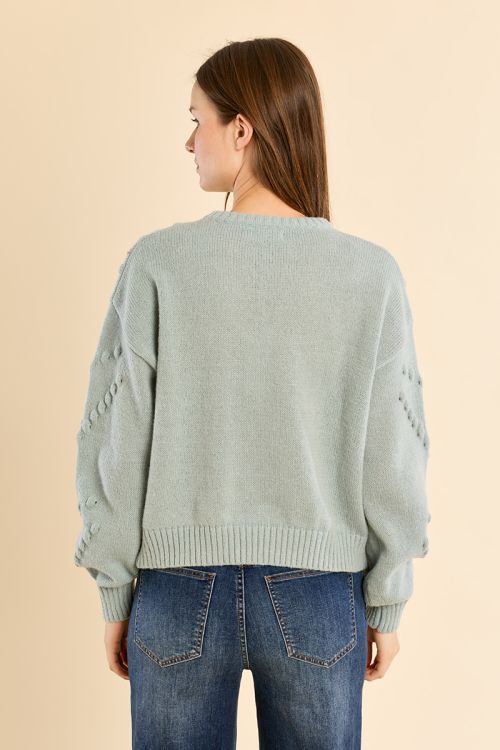 Jersey de manga larga detalle lentejuelas