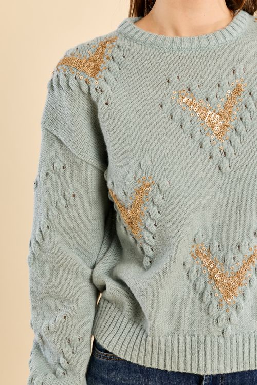 Sweater with fancy details