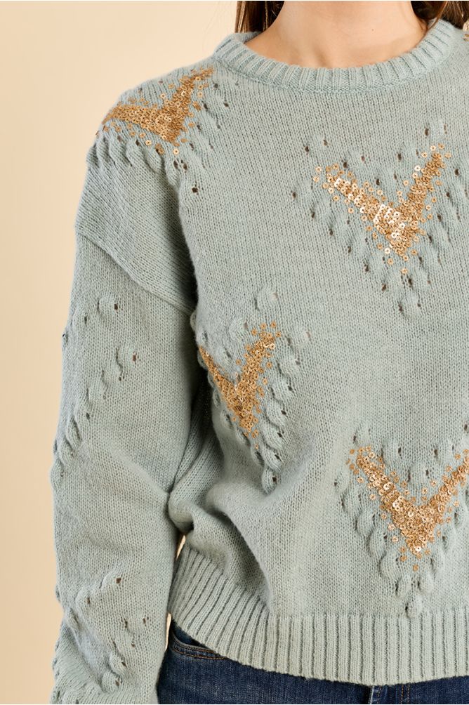 Pull détails fantaisie