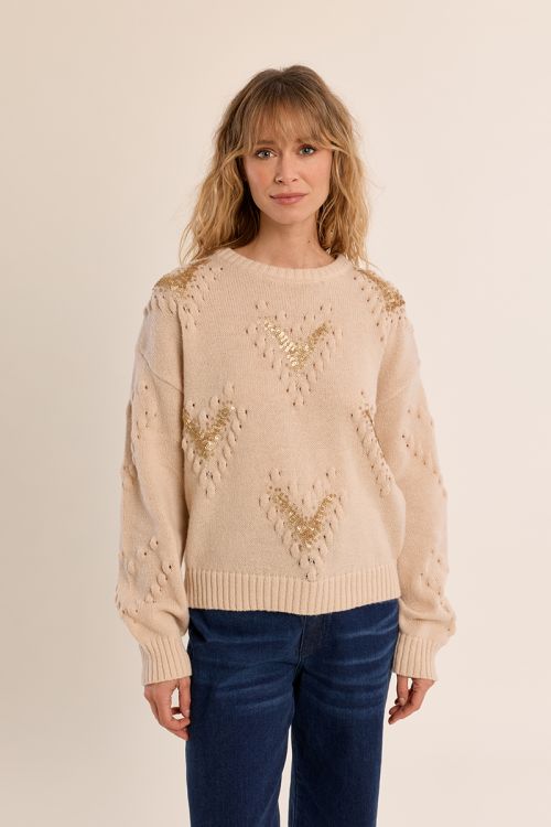 Sweater with fancy details