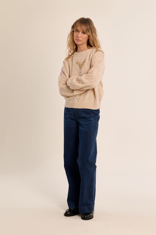Pull détails fantaisie