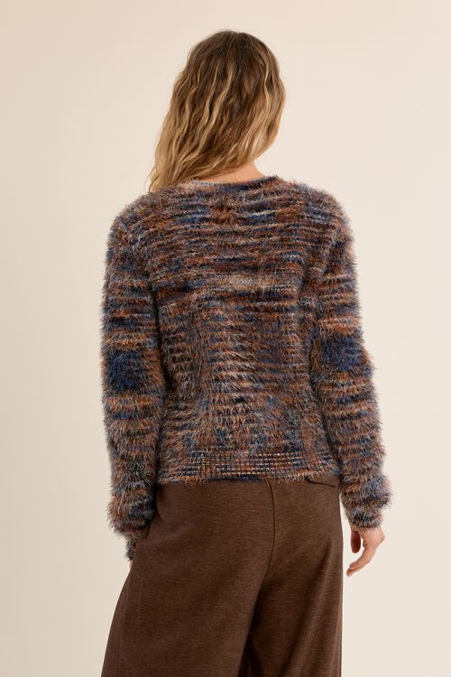 Cardigan en maille brossée