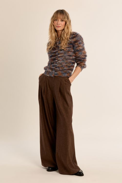Cardigan en maille brossée
