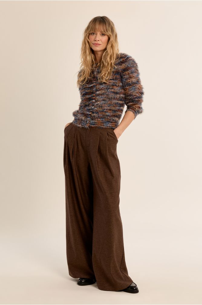 Cardigan en maille brossée