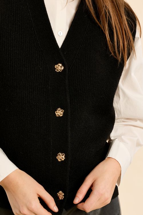 Gilet en maille, sans manches