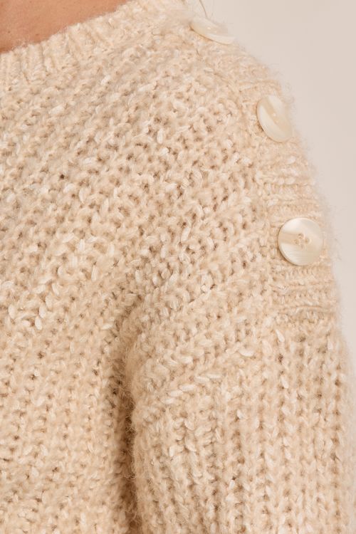 Jersey de manga larga detalle botones