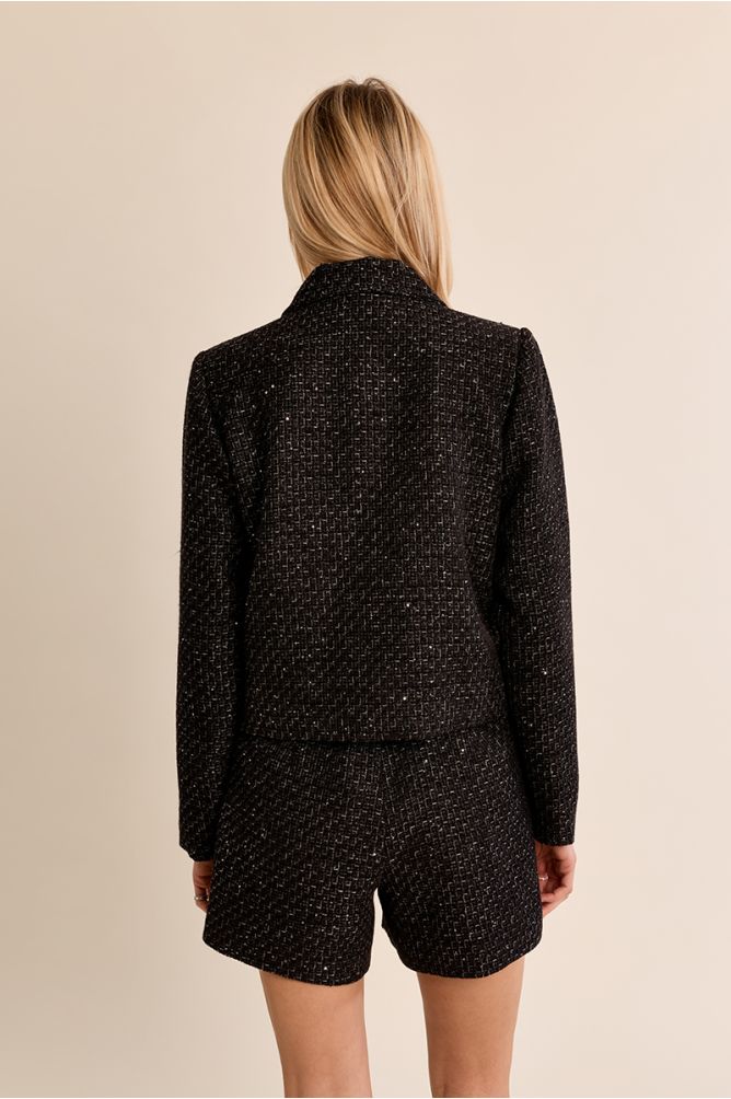Veste courte en tweed