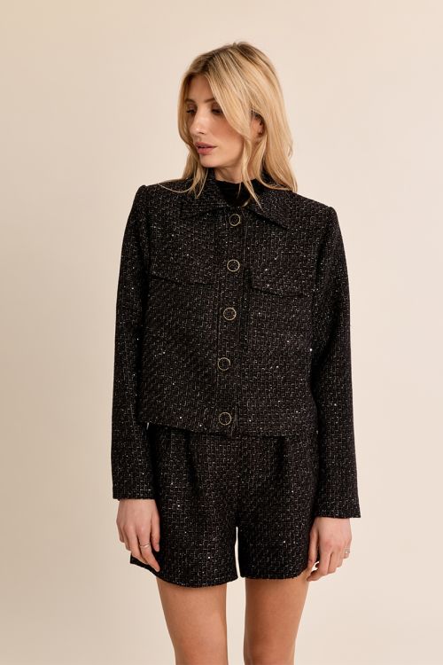 Veste courte en tweed
