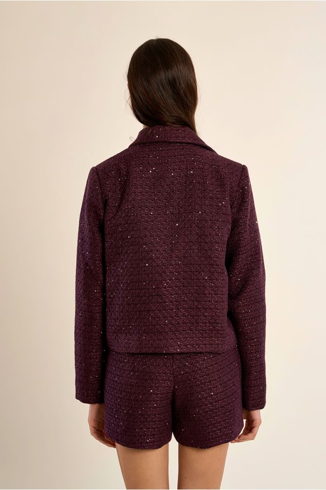 Veste courte en tweed