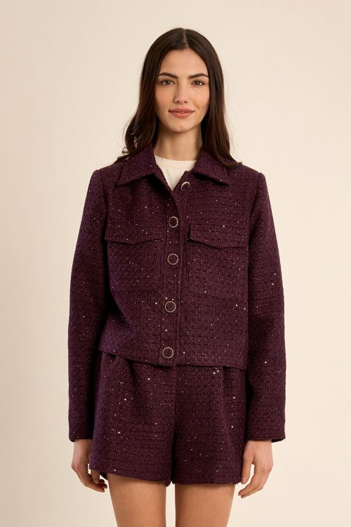 Short tweed jacket