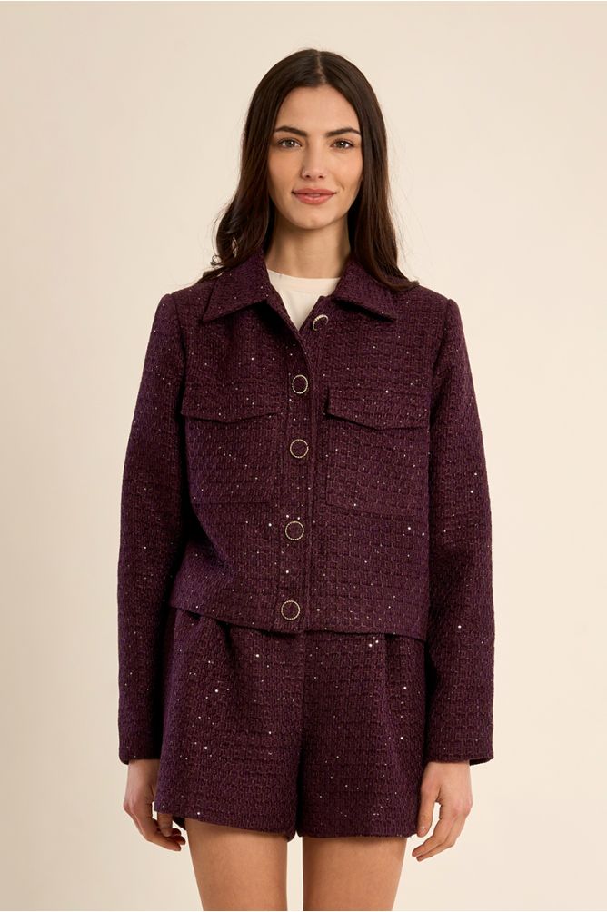 Short tweed jacket
